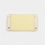 Hermès Birkin 30 Nata Swift and Jaune Poussin Toile Palladium Hardware