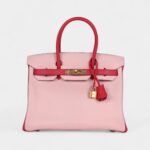 Hermès Birkin 30 Rose Sakura and Rose Extreme Chevre Gold Hardware