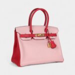 Hermès Birkin 30 Rose Sakura and Rose Extreme Chevre Gold Hardware