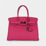 Hermès Birkin 30 Rose Shocking Clemence Palladium Hardware