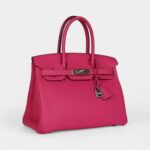 Hermès Birkin 30 Rose Shocking Clemence Palladium Hardware