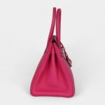 Hermès Birkin 30 Rose Shocking Clemence Palladium Hardware