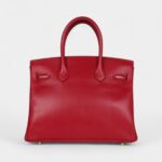 Hermès Birkin 30 Rouge Vif Tadelakt Gold Hardware