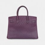 Hermès Birkin 30 Violet Ostrich Palladium Hardware