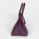 Hermès Birkin 30 Violet Ostrich Palladium Hardware