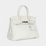 Hermès Birkin 30 White Clemence Palladium Hardware