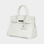 Hermès Birkin 30 White Clemence Palladium Hardware