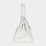 Hermès Birkin 30 White Clemence Palladium Hardware