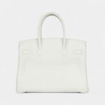 Hermès Birkin 30 White Clemence Palladium Hardware