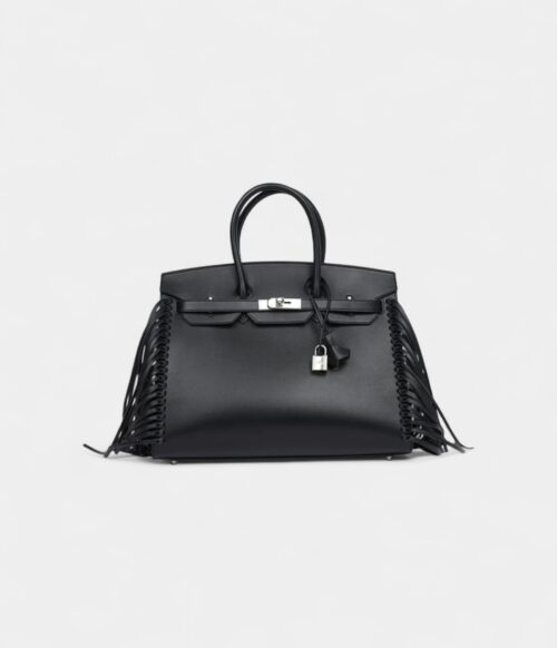 Hermès Birkin 35 Anate Black Evergrain Palladium Hardware
