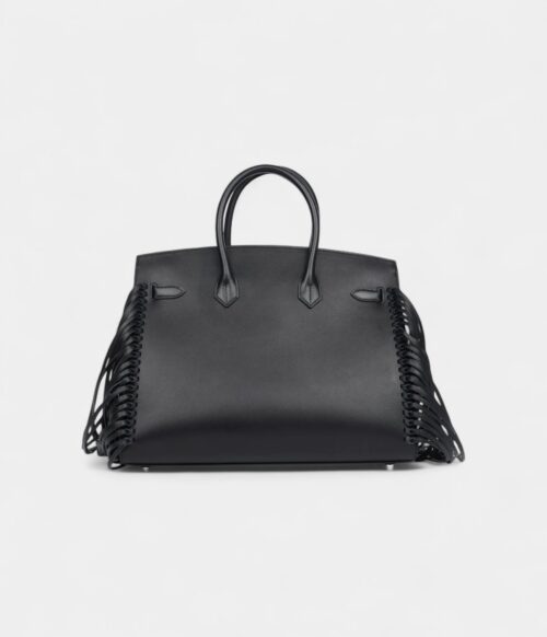 Hermès Birkin 35 Anate Black Evergrain Palladium Hardware