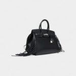Hermès Birkin 35 Anate Black Evergrain Palladium Hardware