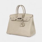 Hermès Birkin 35 Beton Matte Alligator Palladium Hardware