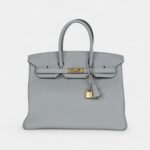 Hermès Birkin 35 Bleu Glacier Togo Gold Hardware