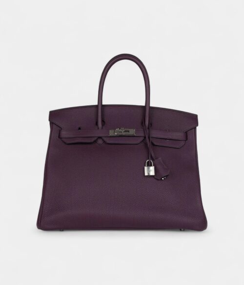Hermès Birkin 35 Cassis Togo Palladium Hardware