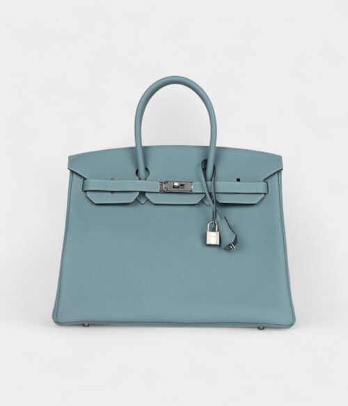 Hermès Birkin 35 Ciel Togo Palladium Hardware