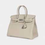 Hermès Birkin 35 Craie Togo Palladium Hardware