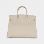 Hermès Birkin 35 Craie Togo Palladium Hardware