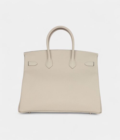 Hermès Birkin 35 Craie Togo Palladium Hardware