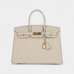 Hermès Birkin 35 Craie Togo Rose Gold Hardware