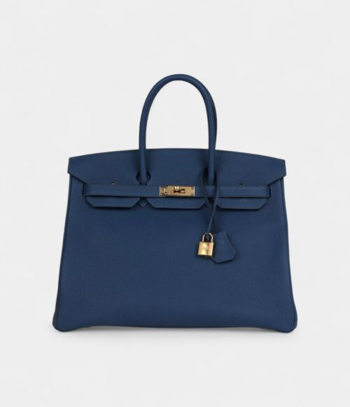 Hermès Birkin 35 Deep Bleu Togo Gold Hardware