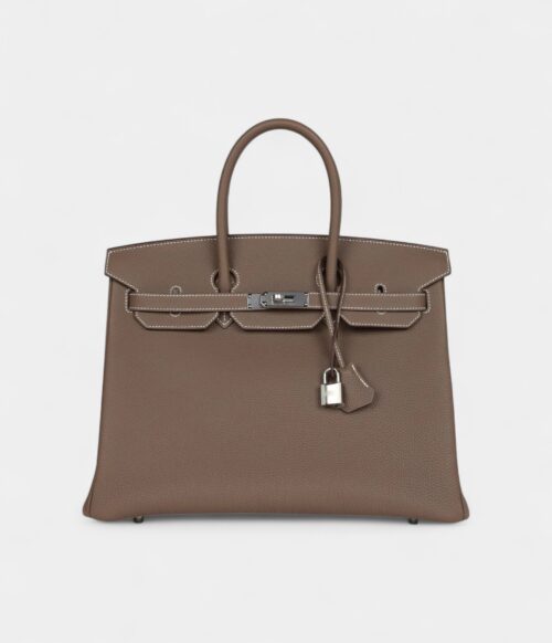 Hermès Birkin 35 Etoupe Togo Palladium Hardware