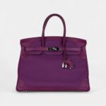 Hermès Birkin 35 Ghillies Anemone Togo and Swift Palladium Hardware