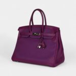 Hermès Birkin 35 Ghillies Anemone Togo and Swift Palladium Hardware