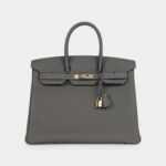 Hermès Birkin 35 Gris Meyer Togo Permabrass Hardware