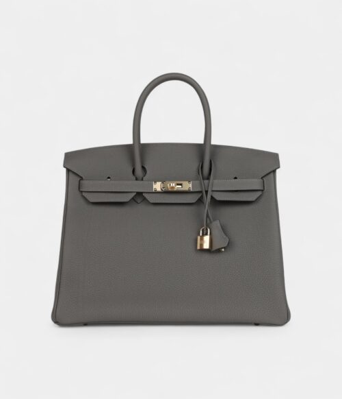 Hermès Birkin 35 Gris Meyer Togo Permabrass Hardware