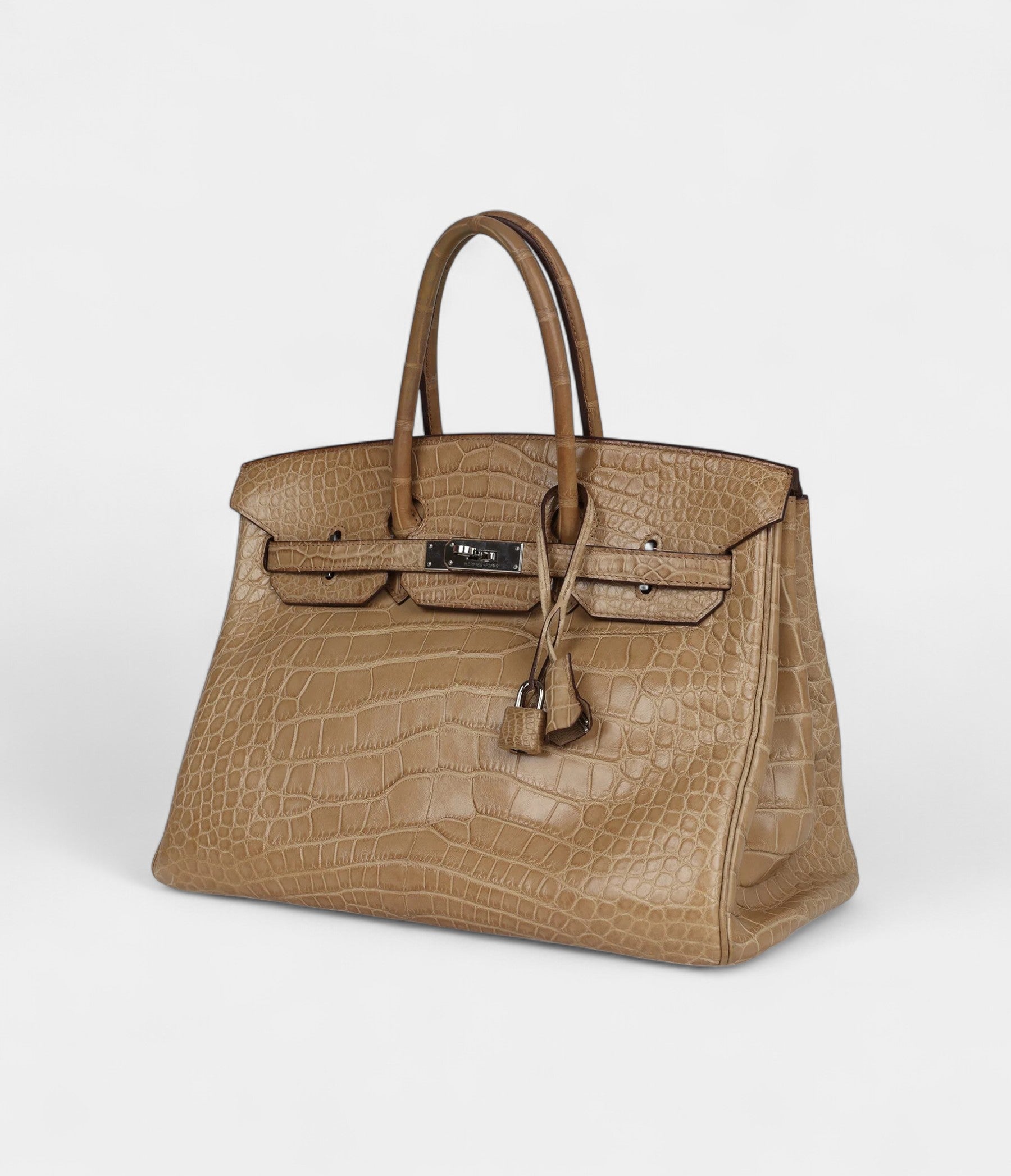 HermesBirkin35PoussiereMatteAlligatorPalladiumHardware_3.jpg Hermès Birkin 35 Poussiere Matte Alligator Palladium Hardware