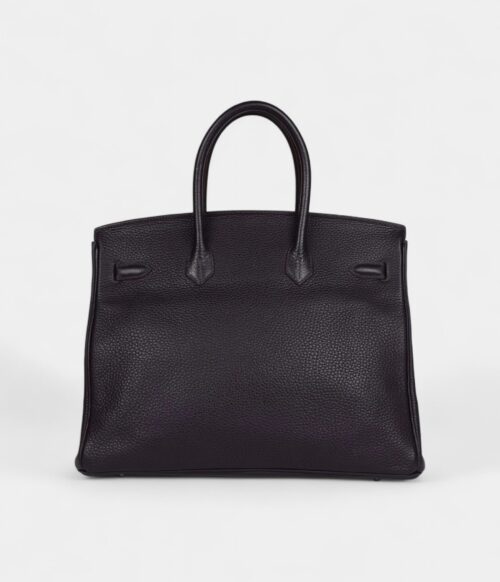 Hermès Birkin 35 Raisin Clemence Palladium Hardware