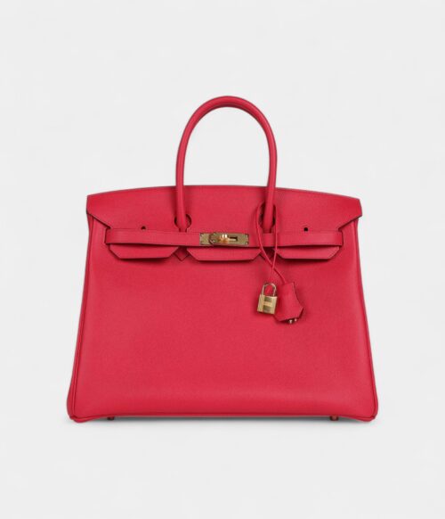 Hermès Birkin 35 Rose Extreme Epsom Gold Hardware