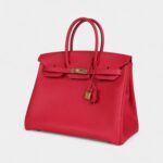 Hermès Birkin 35 Rose Extreme Epsom Gold Hardware