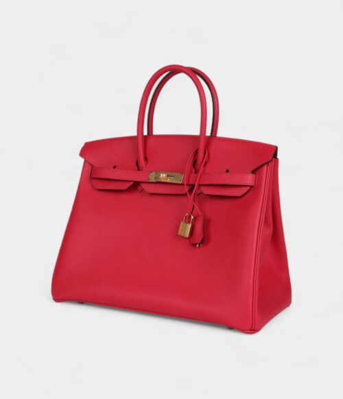 Hermès Birkin 35 Rose Extreme Epsom Gold Hardware