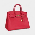 Hermès Birkin 35 Rose Extreme Epsom Gold Hardware