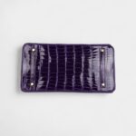 Hermès Birkin 35 Ultraviolet Shiny Porosus Crocodile Gold Hardware