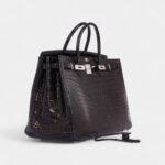 Hermès Birkin 40 Black Matte Crocodile Porosus Palladium Hardware