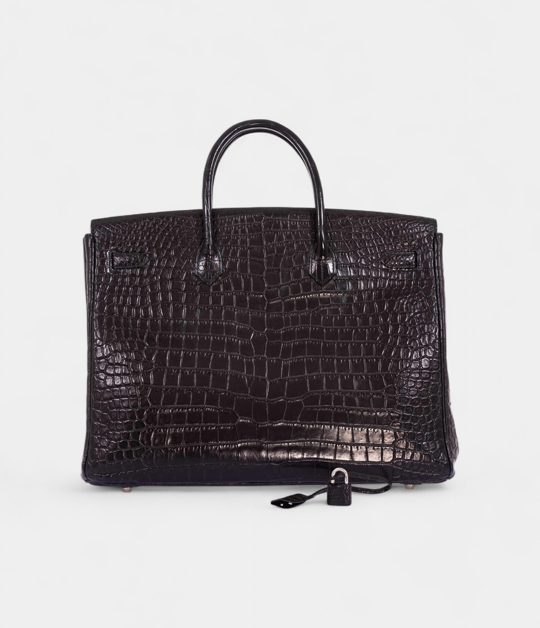 Hermès Birkin 40 Black Matte Crocodile Porosus Palladium Hardware