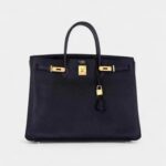 Hermès Birkin 40 Black With Black Electric Interior Togo Gold Hardware