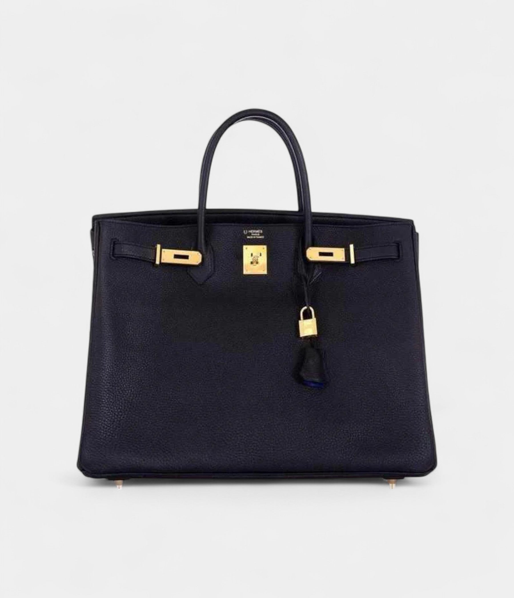 Hermès Birkin 40 Black With Black Electric Interior Togo Gold Hardware