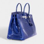 Hermès Birkin 40 Blue Electric Crocodile Porosus Palladium Hardware