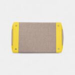 Hermès Birkin 40 Lime & Ficelle Evercolor Toile De Camp Palladium Hardware