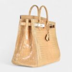 Hermès Birkin 40 Poussiere Porosus Crocodile Beige Palladium Hardware