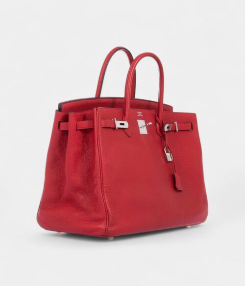 Hermès Birkin 40 Rouge Vif Togo Palladium Hardware