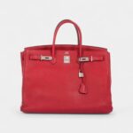 Hermès Birkin 40 Rouge Vif Togo Palladium Hardware