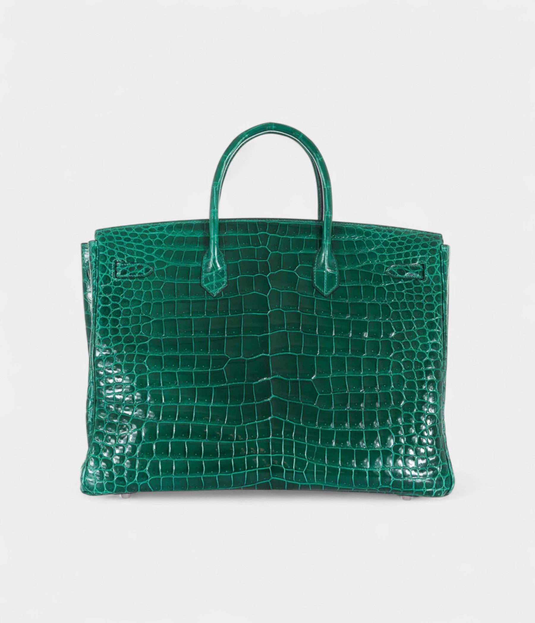 Hermès Birkin 40 Vert Emerald Porosus Crocodile Palladium Hardware