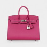 Hermès Birkin Sellier 25 Rose Pourpre Veau Madame Palladium Hardware