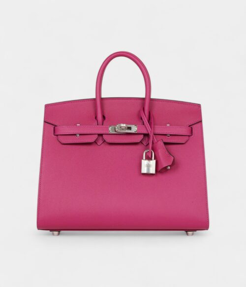 Hermès Birkin Sellier 25 Rose Pourpre Veau Madame Palladium Hardware