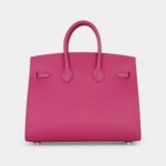Hermès Birkin Sellier 25 Rose Pourpre Veau Madame Palladium Hardware